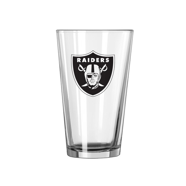 Logo Brands Las Vegas Raiders 16oz Raiders Gameday Pint Glass 623-G16P-1R - main